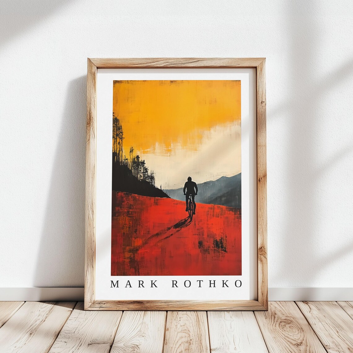 Mark Rothko Cyclist Poster, Abstract Expressionism