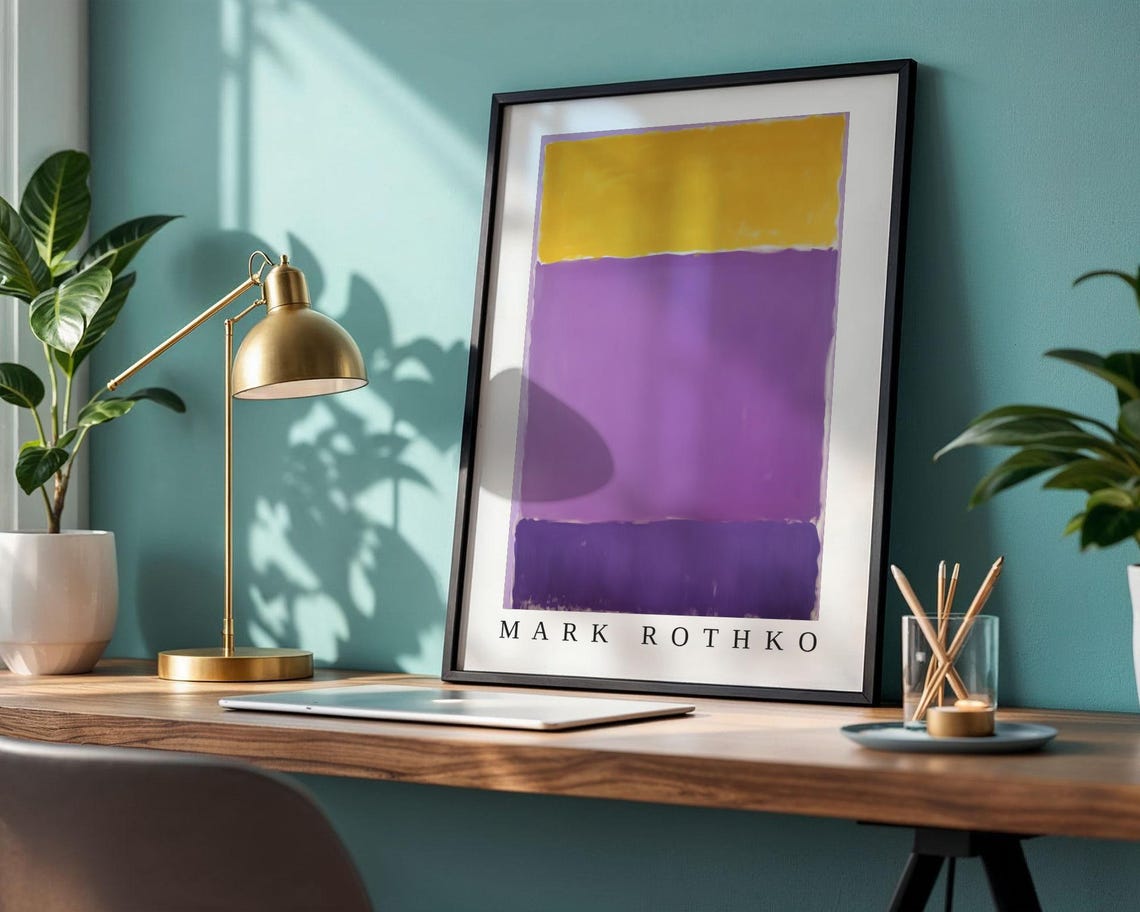 Mark Rothko Poster Abstract Expressionism Color Field Print Mark Rothko Print Modern Abstract Museum Poster Modern Wall Decor - Image 2