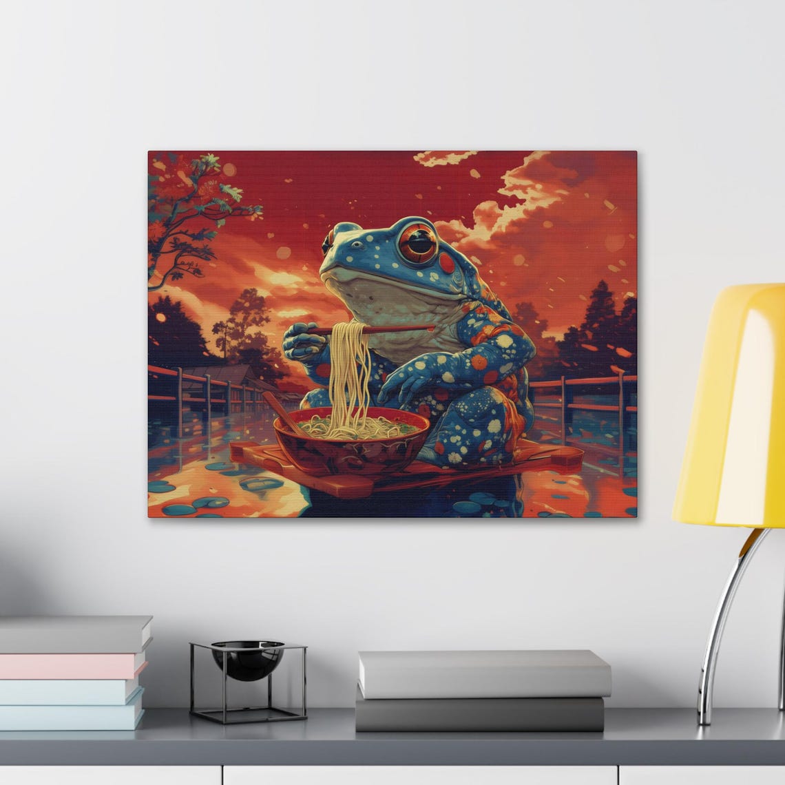 Copy Of Maximalist Eclectic Ramen Toad Print Bold Altered Animal Portrait Fantasy Fun Colorful Renaissance Rustic Art - Image 2