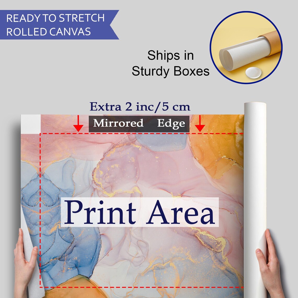 Ink And Alcohol Marble Pattern Abstract Art - Image 4