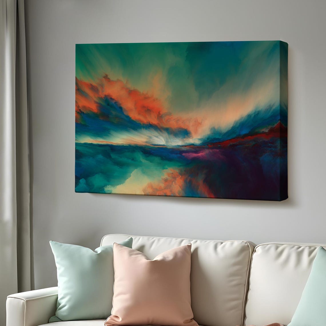 Sunset Decorative Wall Art Abstract Wall Art Framed Wall Art Abstract Modern Wall Decor Housewarming Gifts
