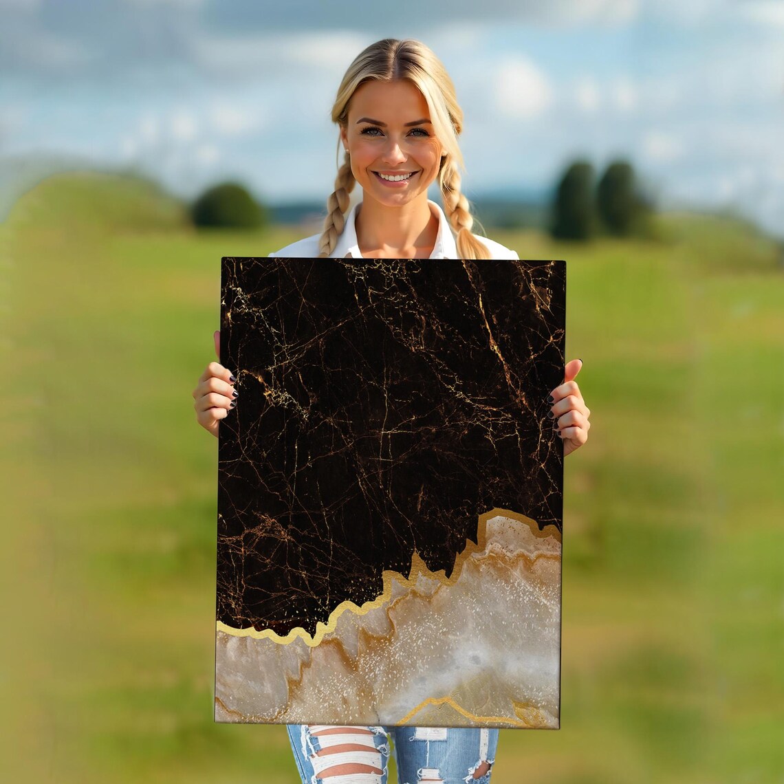 Marble Pattern Abstract Modern Art Print - Image 5