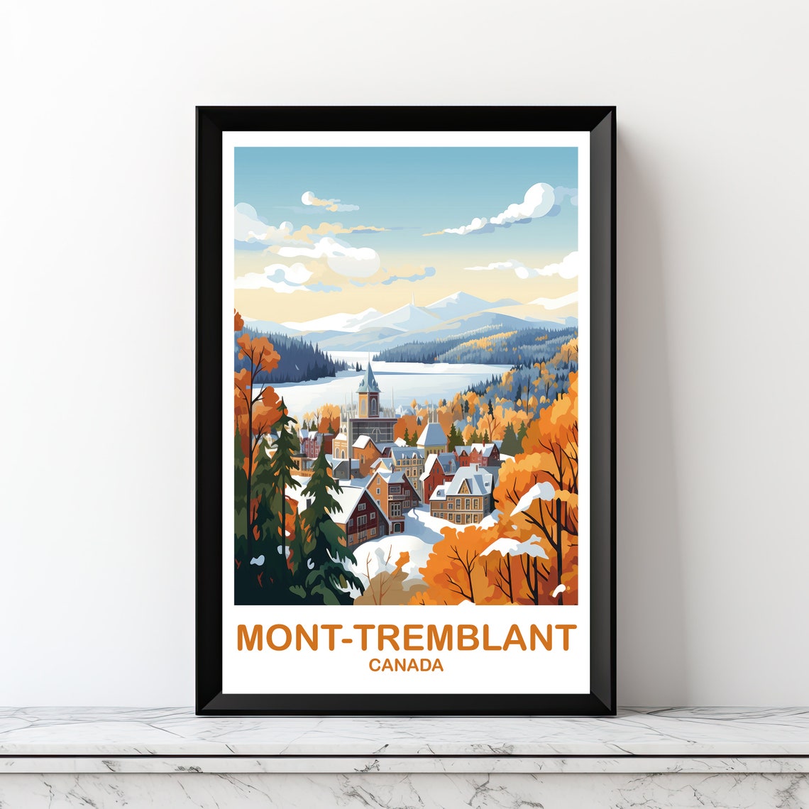 Mont Tremblant Travel Art Quebec Travel Wall Art Mont Tremblant Wall Art Canada Travel Art Travel Art Dt2naqumt2