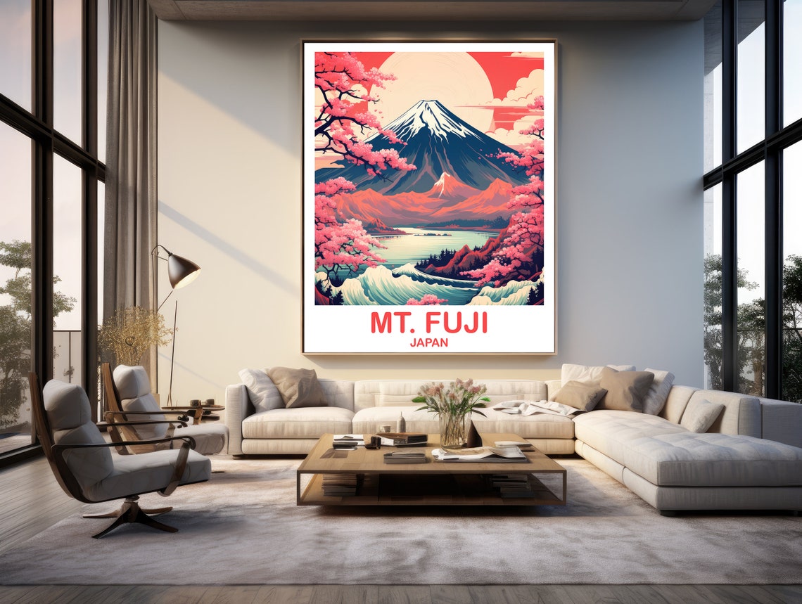 Mtfuji Travel Art Japan Wall Art Poster Travel Wall Art Landscape Travel Wall Art Japan Travel Poster Japan Travel T2asjaho2 - Image 2