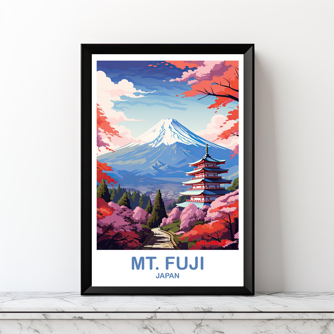 Mtfuji Travel Art Japan Wall Art Travel Wall Art Landscape Travel Wall Art Japan Travel Dt2asjaho5