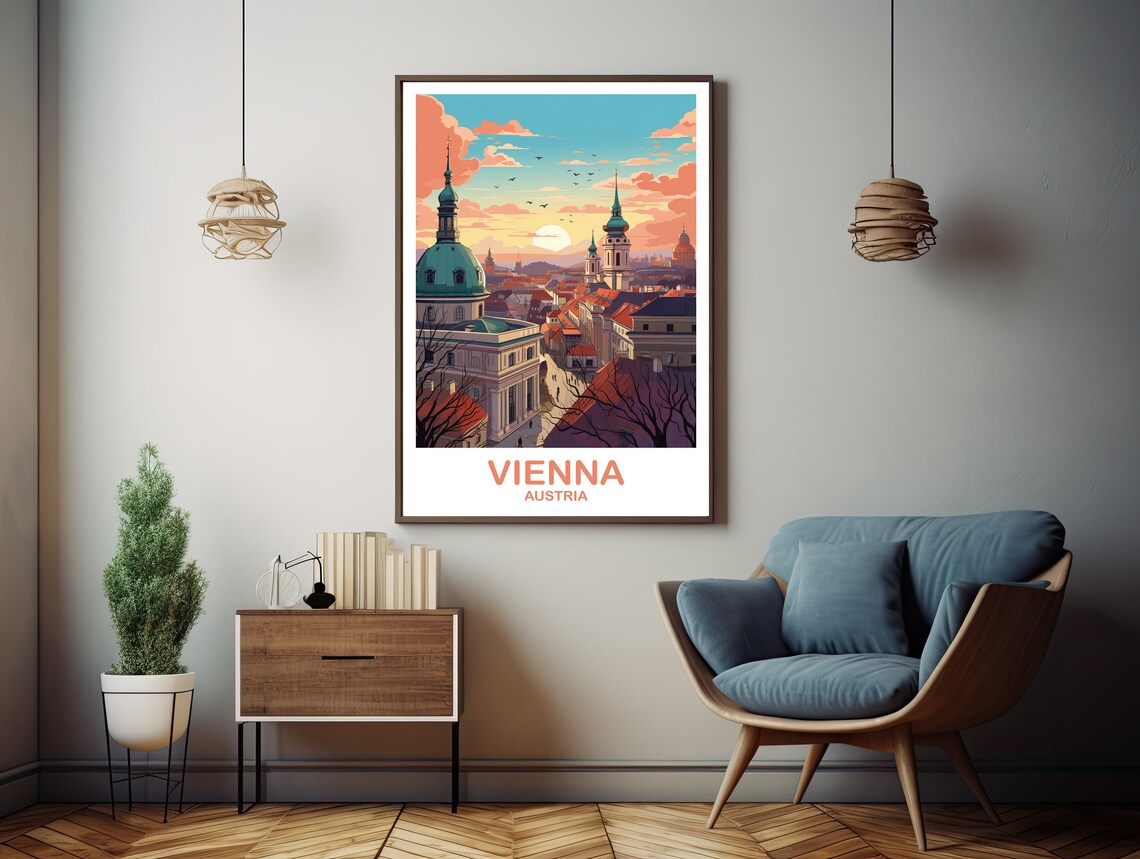 Vienna Travel Poster, Austria Wall Art - Image 3