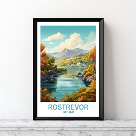 Rostrevor Ireland Travel Poster, Art