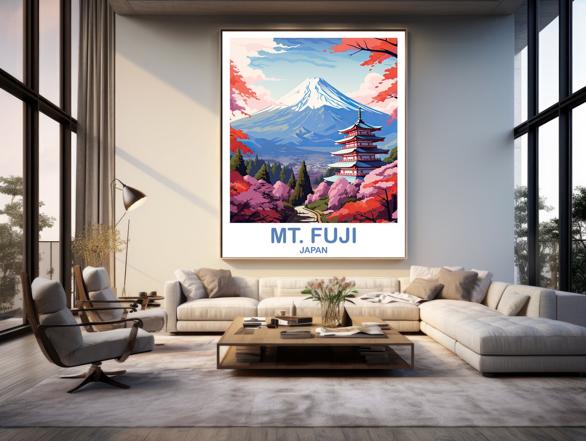 Mtfuji Travel Art Japan Wall Art Poster Travel Wall Art Landscape Travel Wall Art Japan Travel Poster Japan Travel T2asjaho5 - Image 3