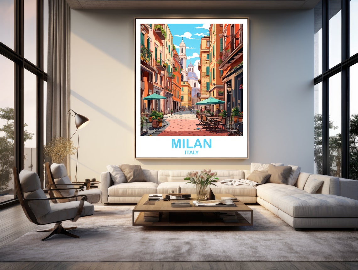 Milan Italy Travel Art Poster Milan Travel Art Italy Poster Milan Travel Wall Art Italy Travel Wall Art T2euitmi2 - Image 3