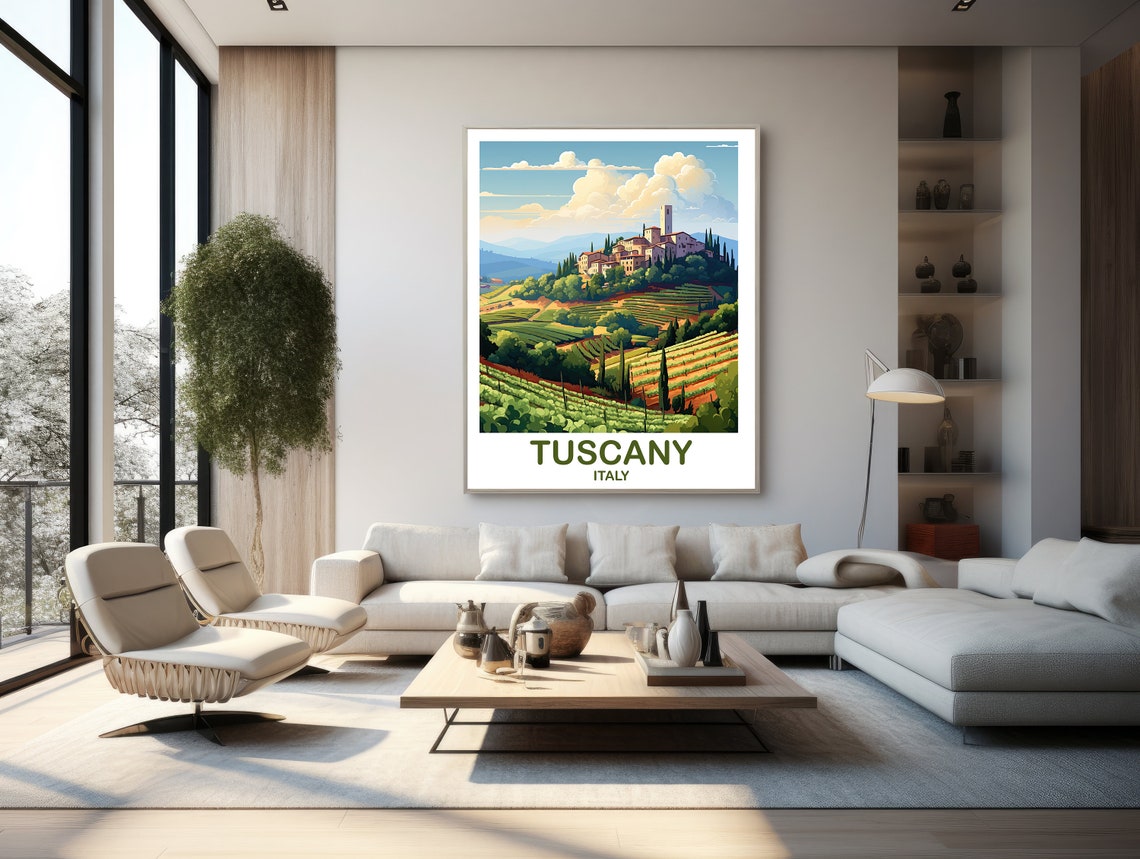 Tuscany Italy Travel Poster Italy Travel Art Tuscany Italy Poster Tuscany Wall Art Italy Travel Wall Art Travel Poster T2euittu1 - Image 3