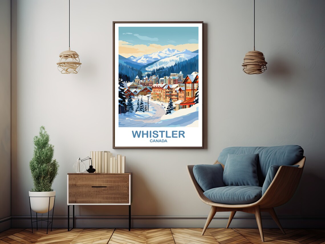 Whistler BC Travel Poster, British Columbia - Image 2