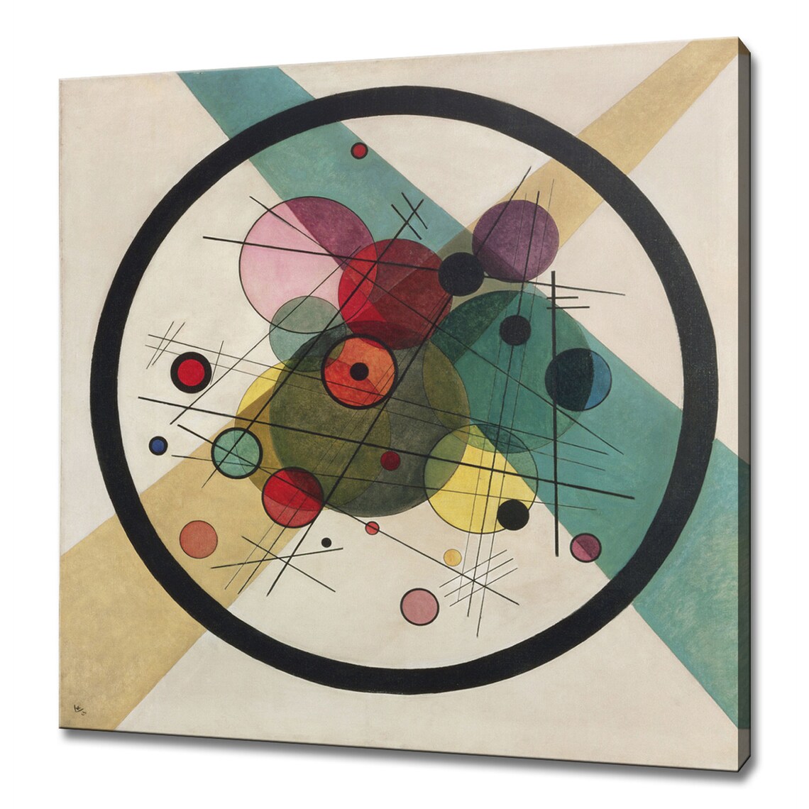 Wassily Kandinsky Circles In A Circle, Abstract Art Print