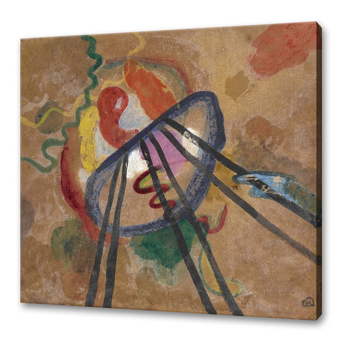Wassily Kandinsky Boot 1911 Colourful Modern Design Abstract Decor Reproduction Print Wall Art Picture