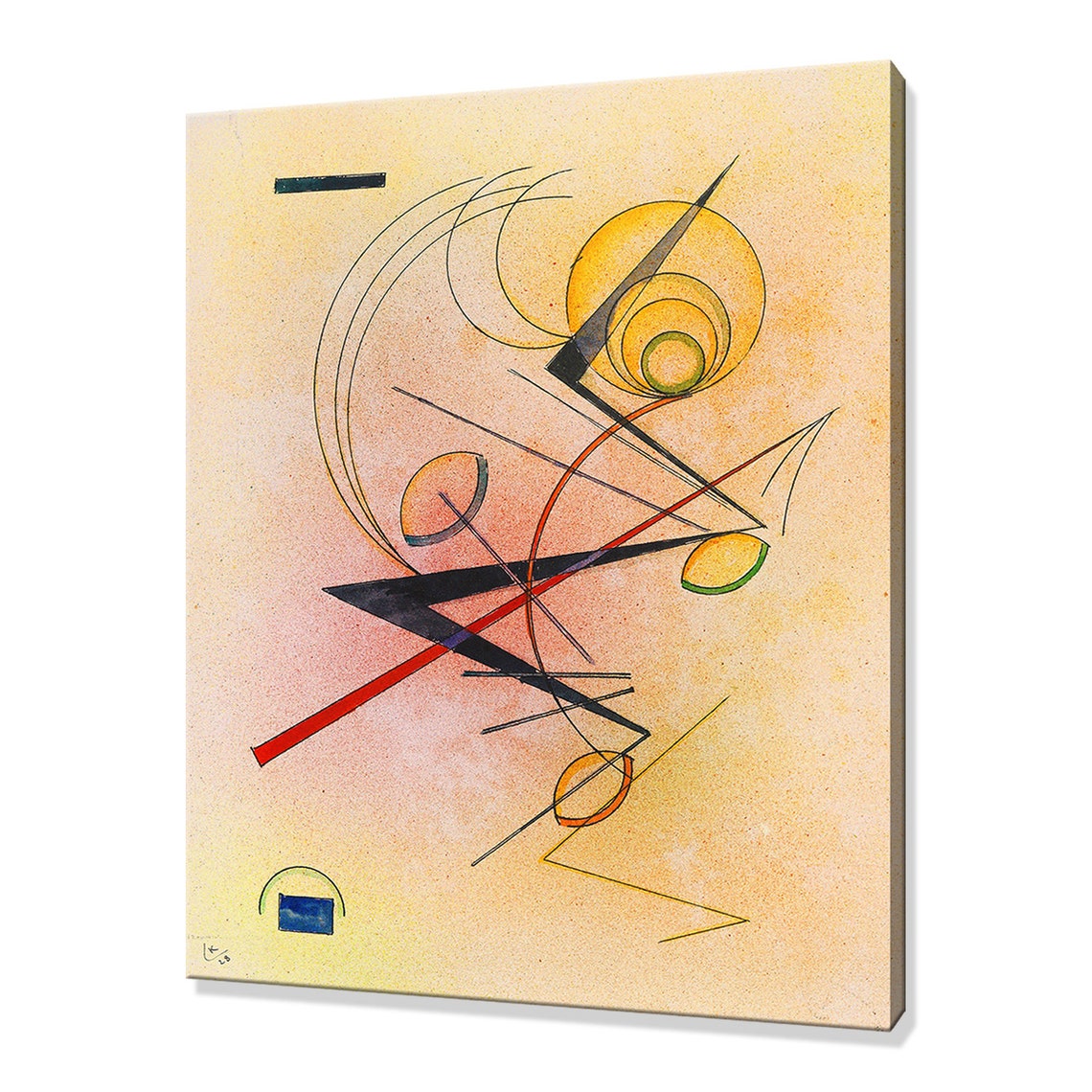 Wassily Kandinsky Kleines Warm 1928 Classic Design Abstract Decor Reproduction Print Wall Art