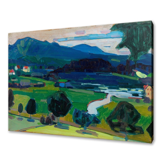 Wassily Kandinsky Murnau View Over Staffelsee Lake Landscape Wall Art