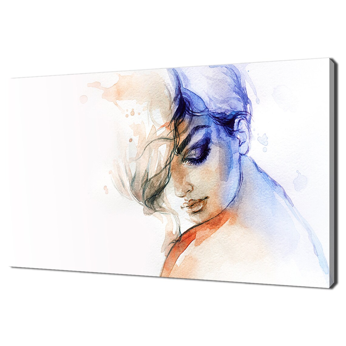 Watercolour Woman Portrait, Modern Decor Art Print