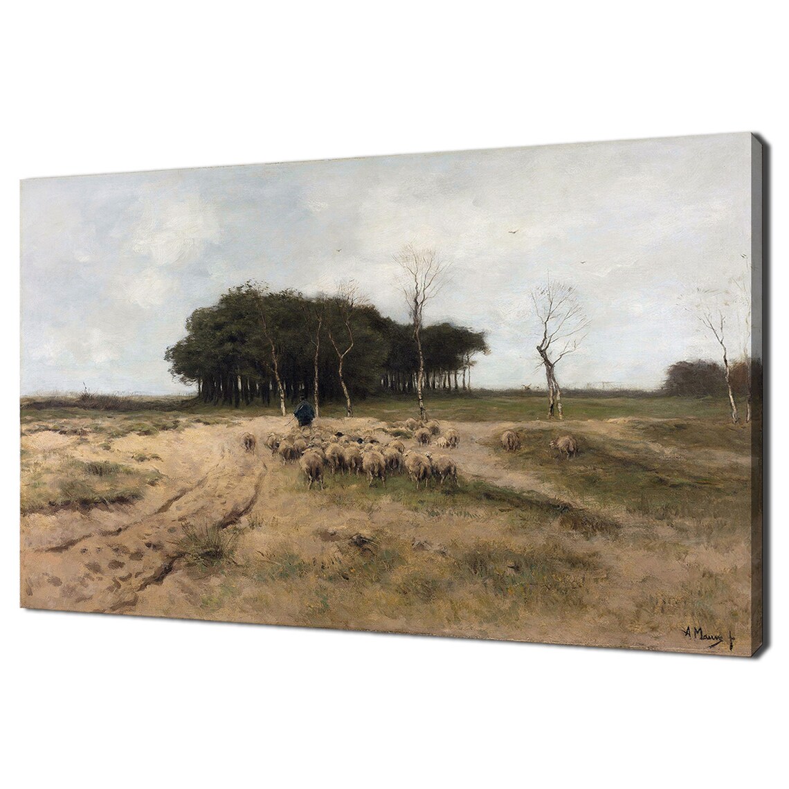 Anton Mauve Sheep On The Heath Near Laren 1887 Vintage Farm Poster