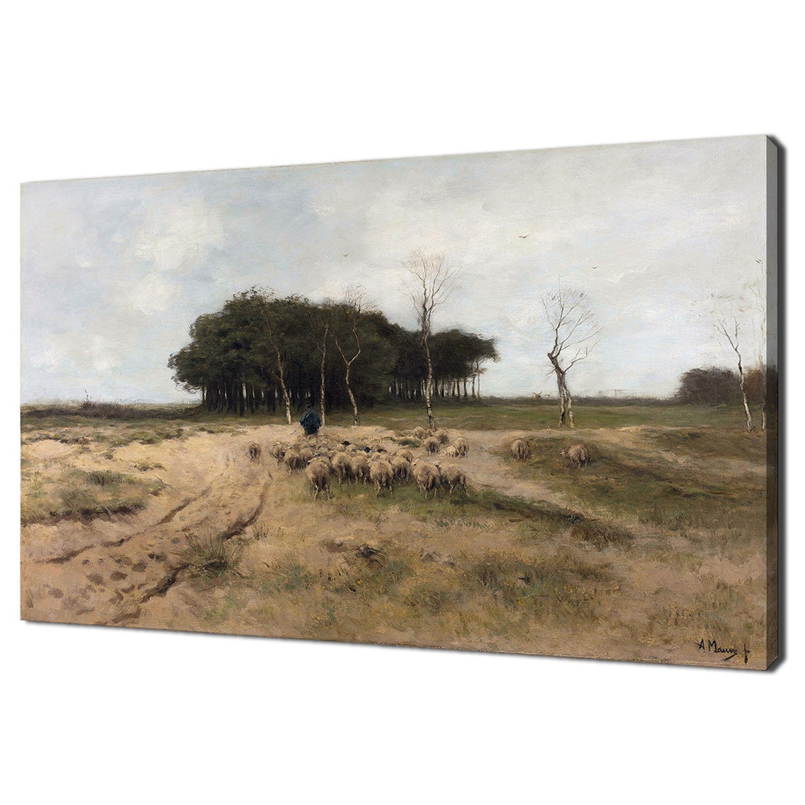 On The Heath Near Laren 1887 Animal Sheep Art Vintage Animals Farmhouse Decor Vintage Victorian Painting Print Antique Fine Art