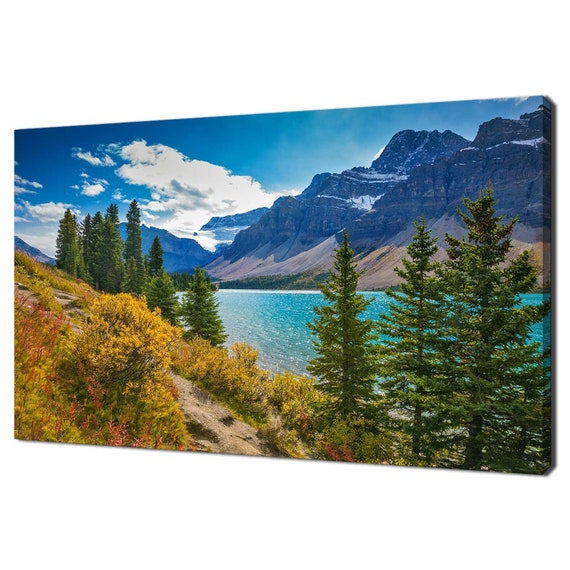 Clouds Over The Canadian Mountains Lake Modern Design Home Decor Print Wall Art Picture Wall Hanging