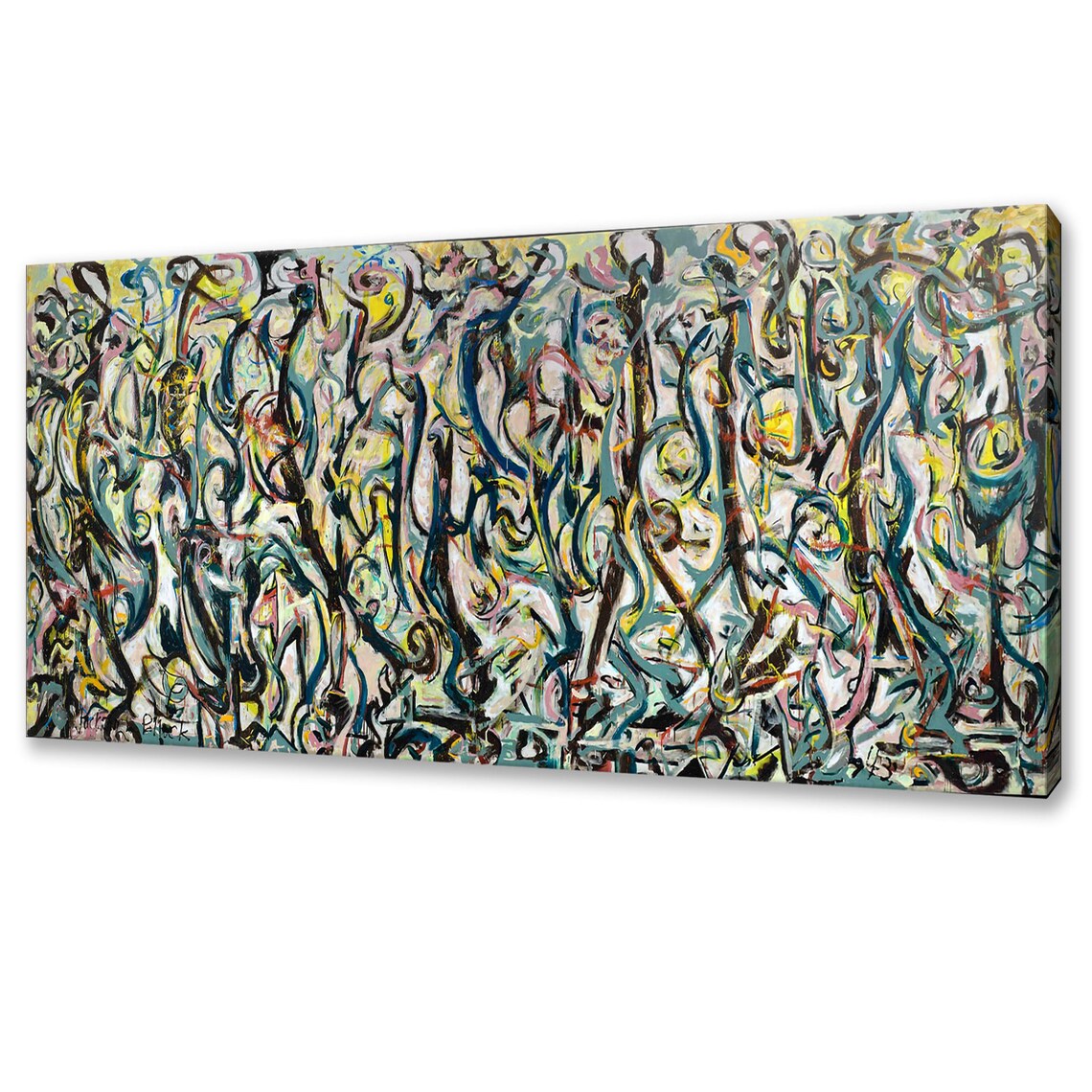 Jackson Pollock Mural, Modern Design Art Print