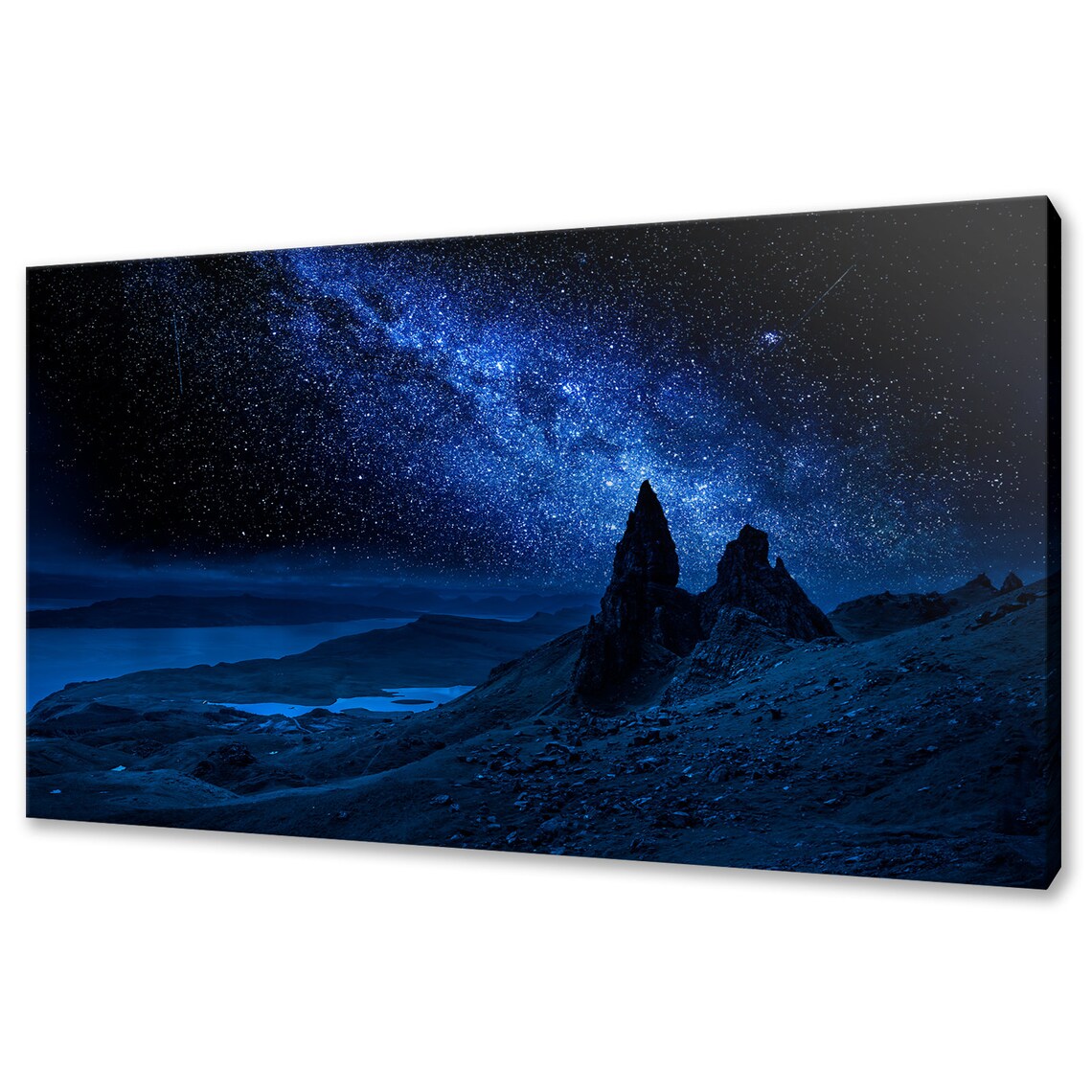 Old Man Of Storr Isle Of Skye Milky Way Night Sky Stars Poster