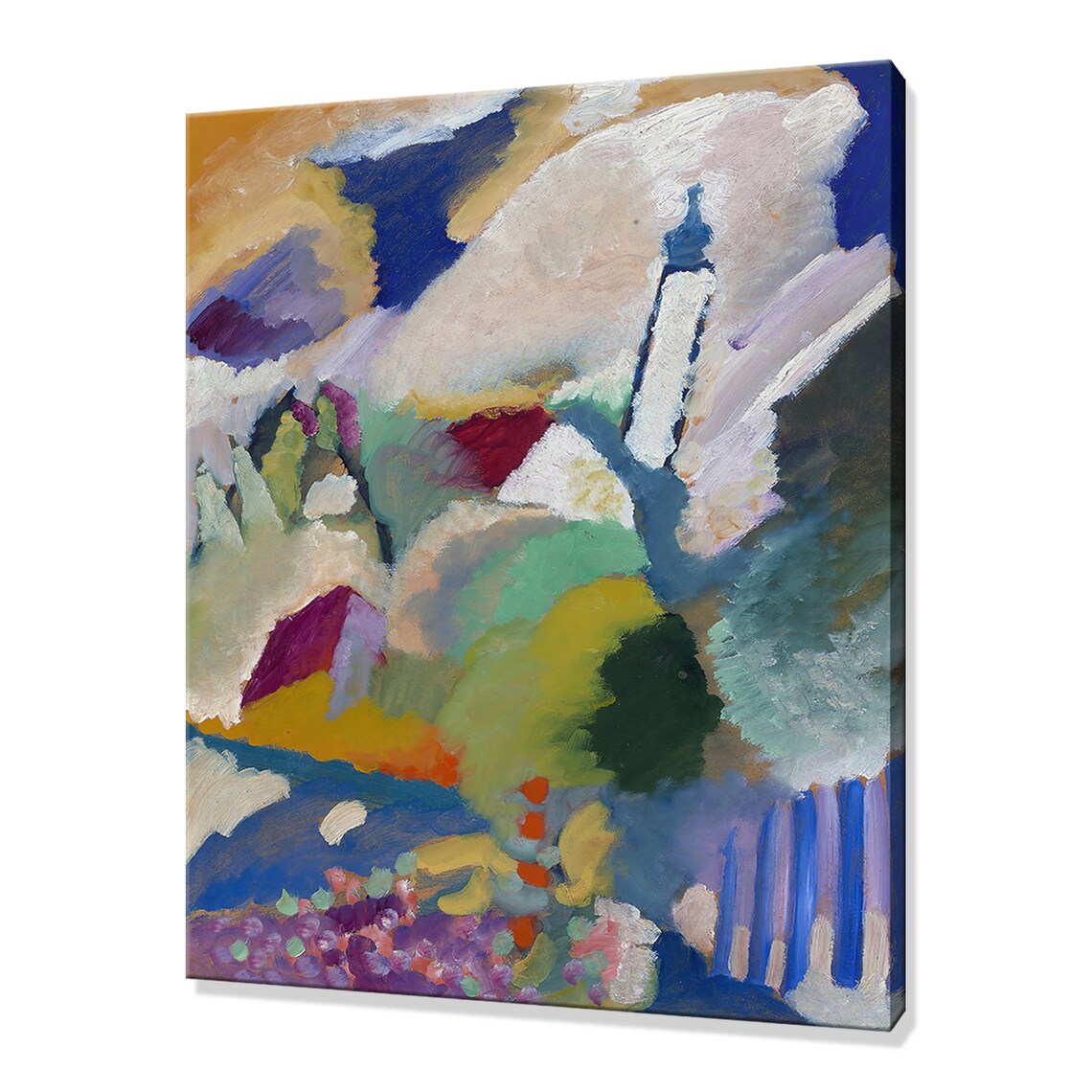 Wassily Kandinsky Murnau With Church I 1910 Expressionist Color Wall Art