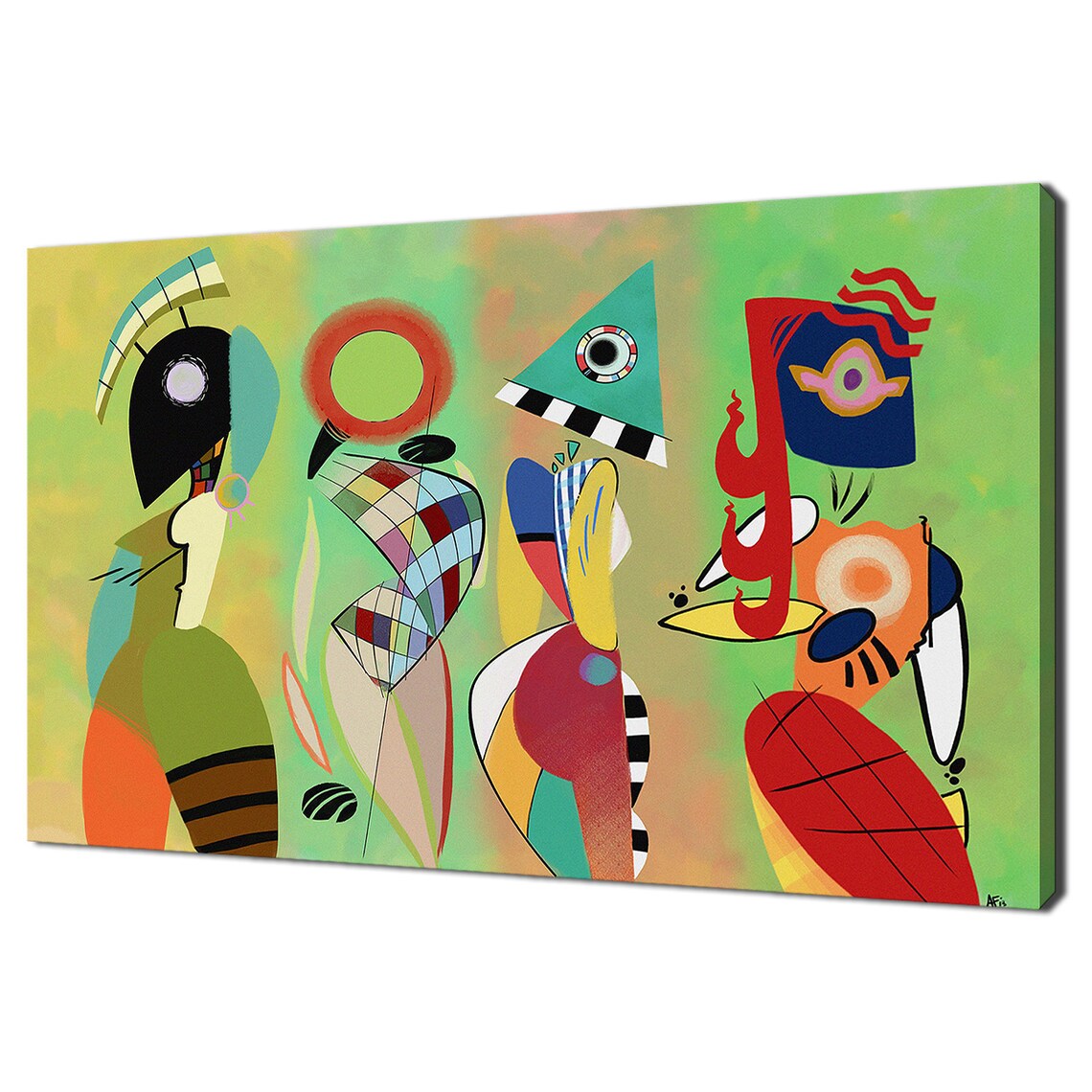 Wassily Kandinsky The Muses, Classic Abstract Art