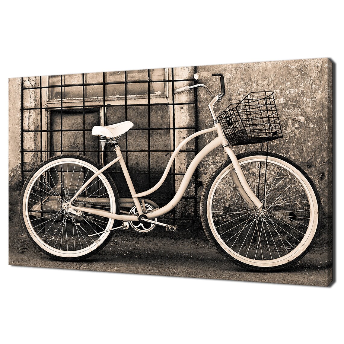 Vintage Retro White Bicycle Modern Design Picture