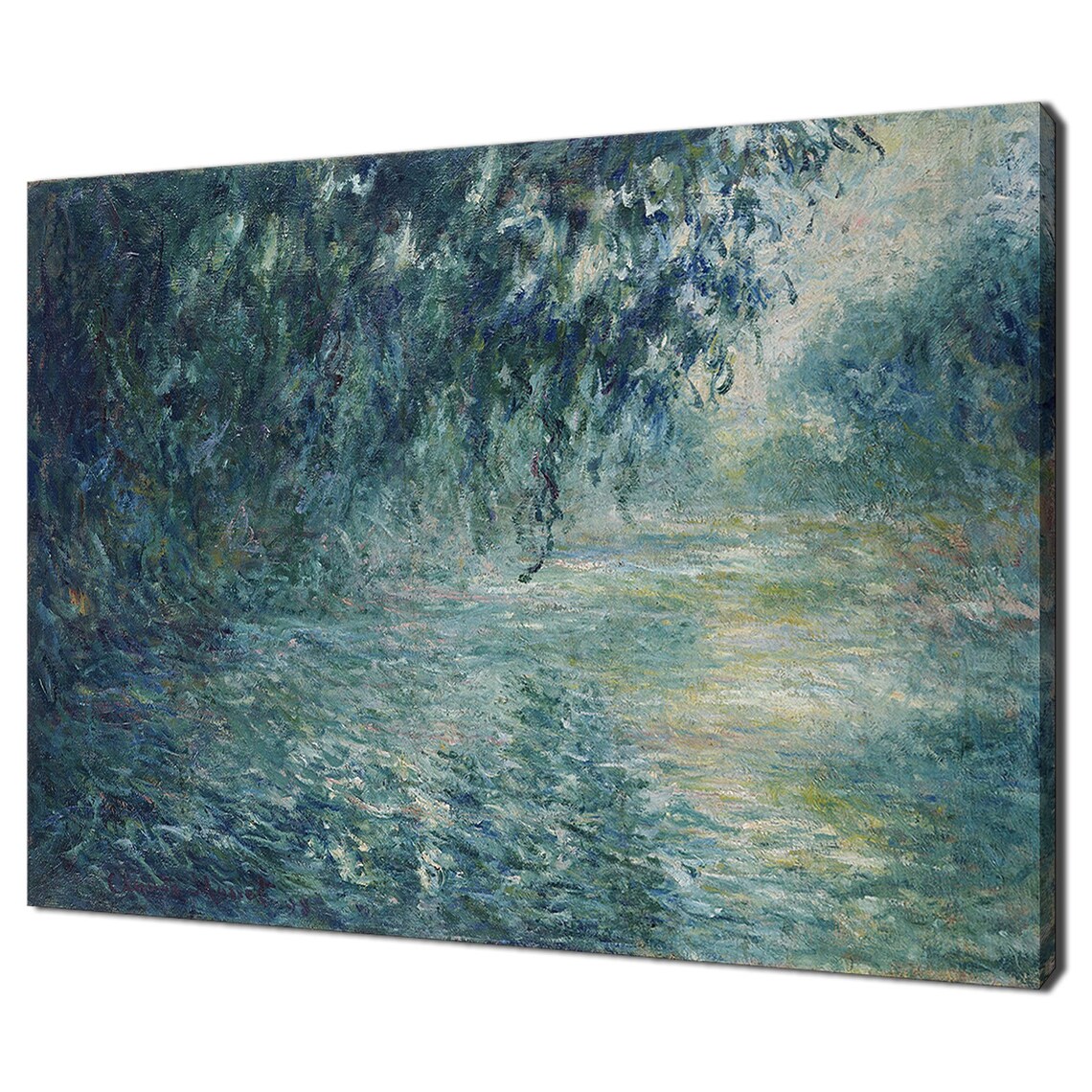 Morning On The Seine In The Rain, Monet-Inspired Art Print