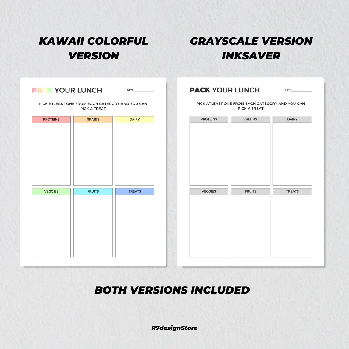 Pack Your Lunch Kids Nutrition Tracker, School Meal Planner - Image 2