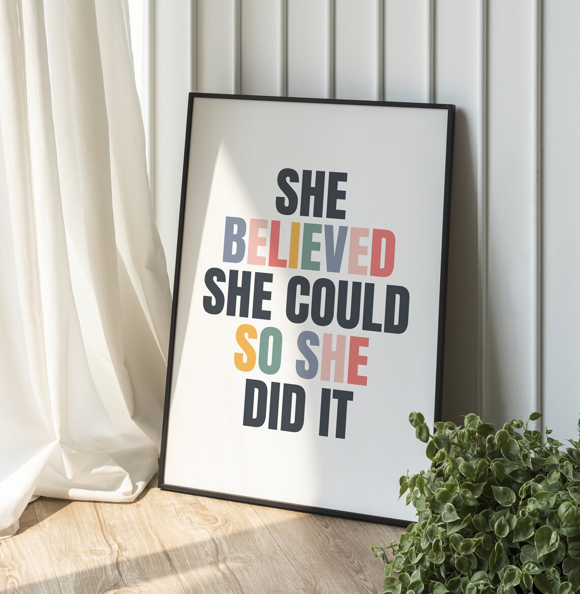 She Believed She Could Girl Power Art Print - Image 4
