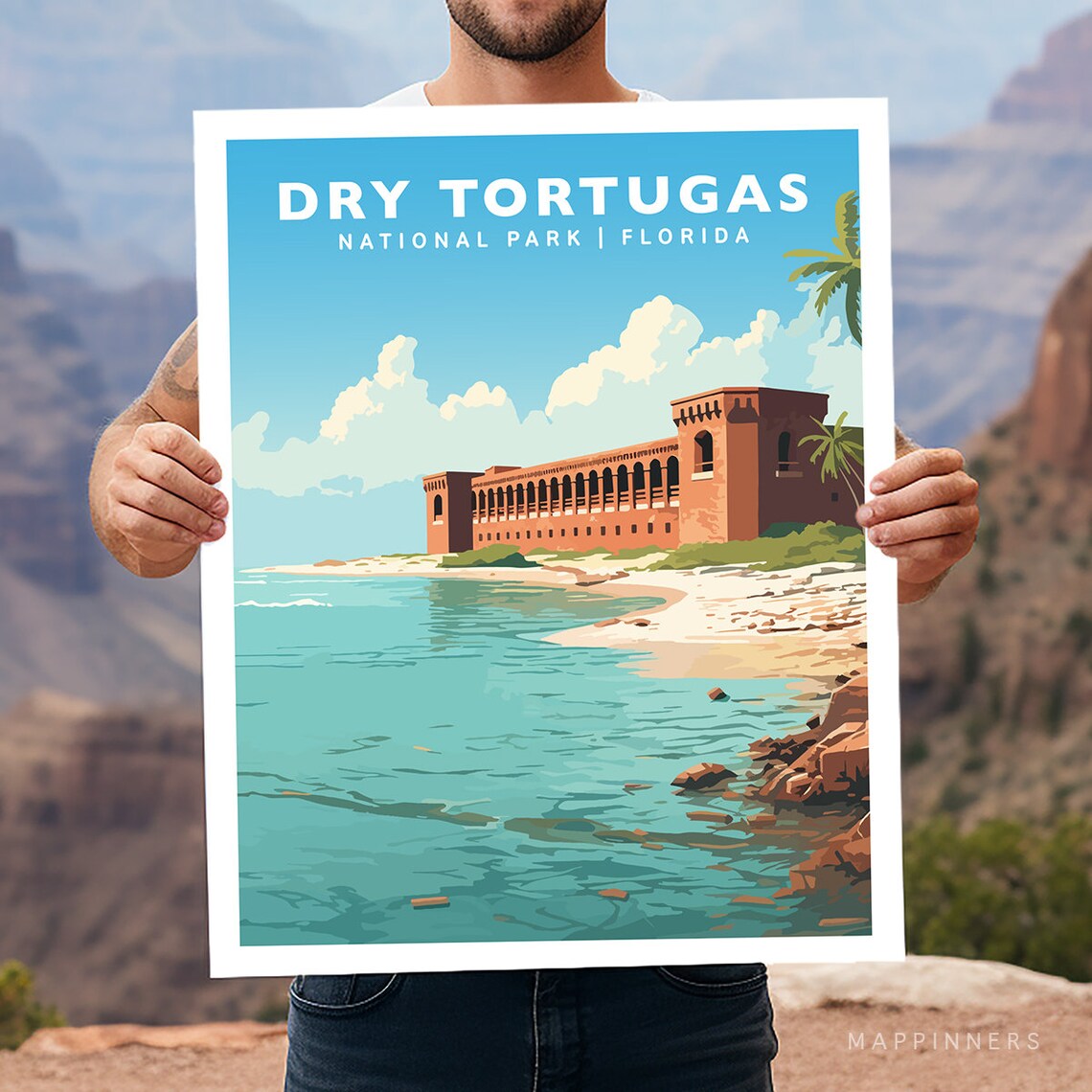 Dry Tortugas National Park Florida Travel Poster