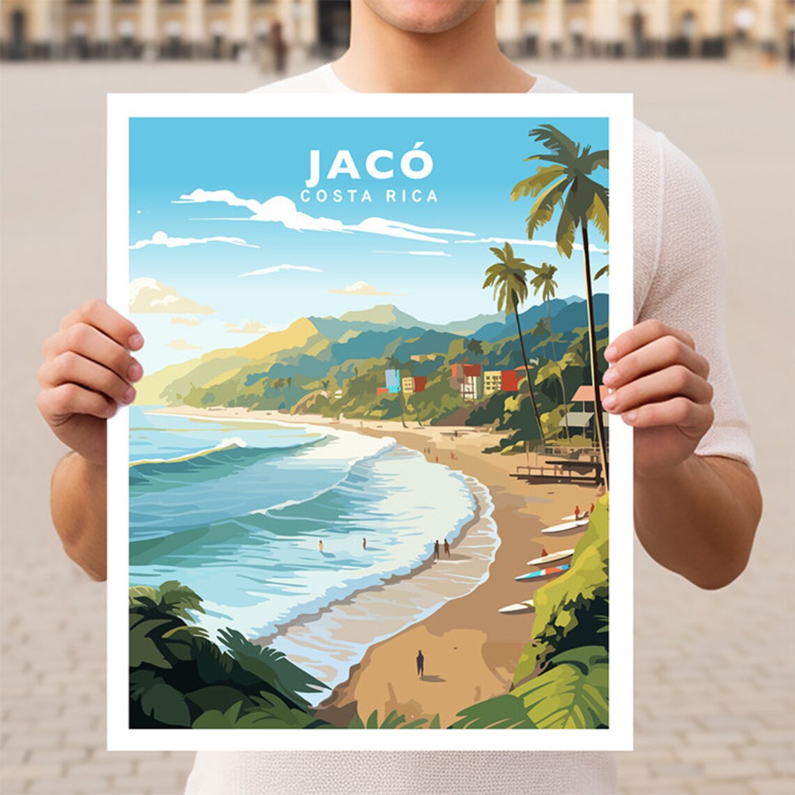 Jaco Costa Rica Travel Poster, Latin America