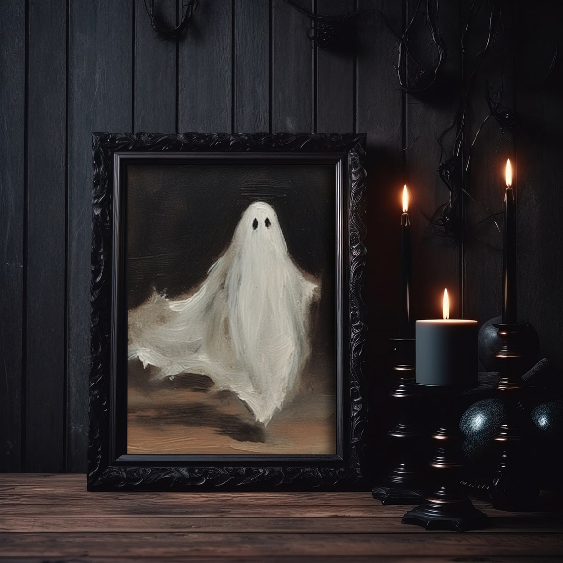 Cute Ghost Halloween Poster, Wall Decor - Image 4