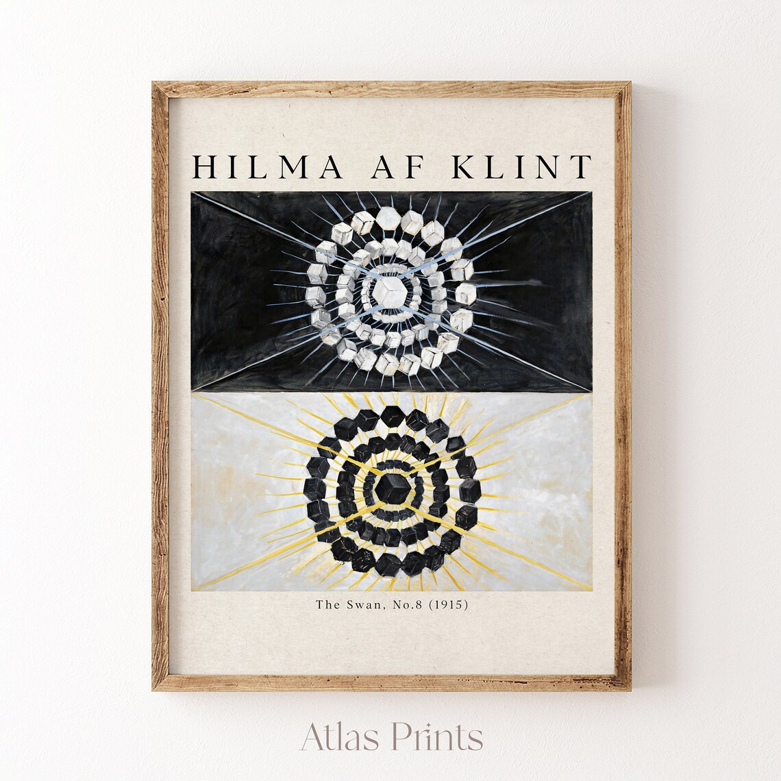 Hilma af Klint The Swan No 8 Twin Cube Orbs Abstract Art Poster