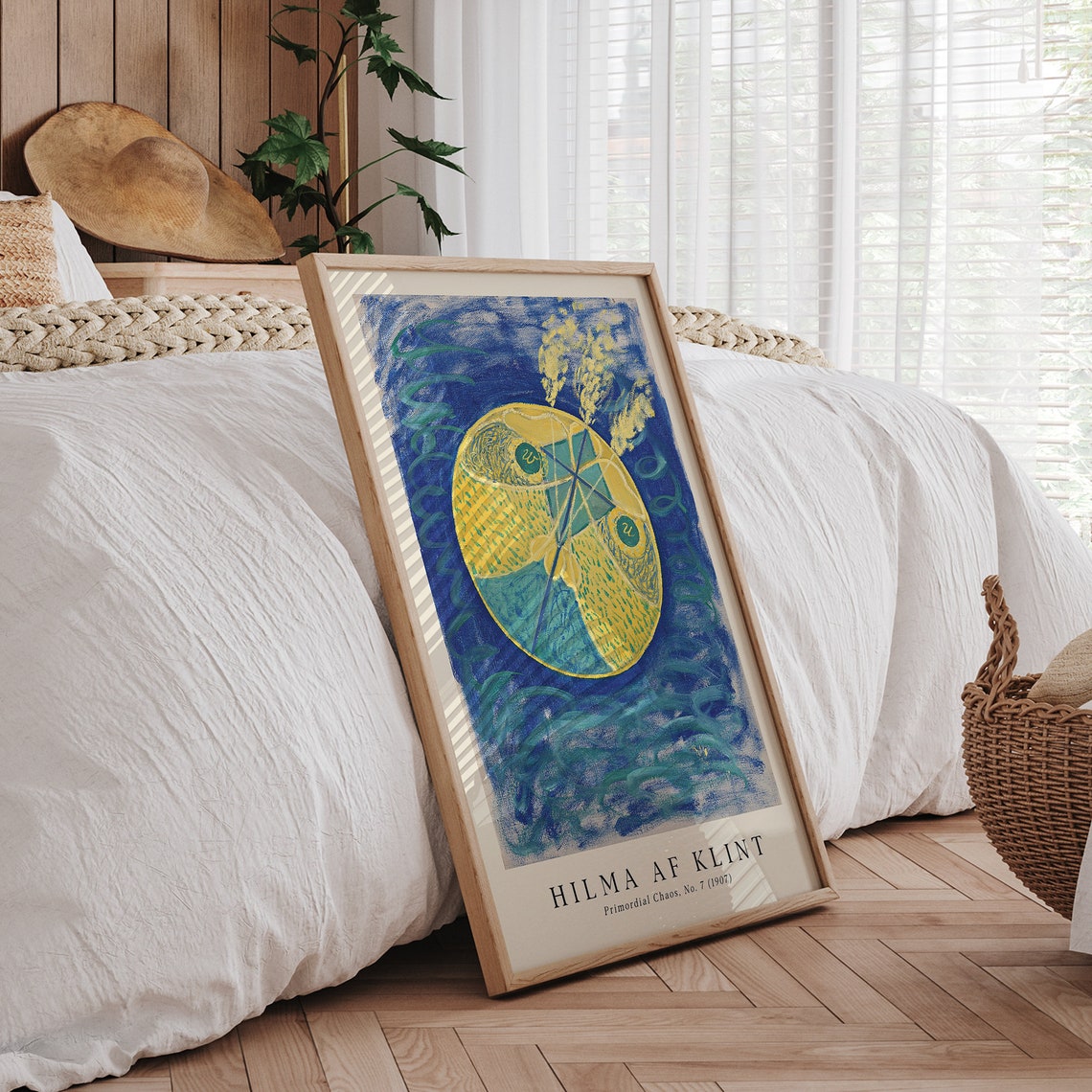 Hilma af Klint Primordial Chaos No 7 1907 Blue Yellow Orb Poster - Image 3