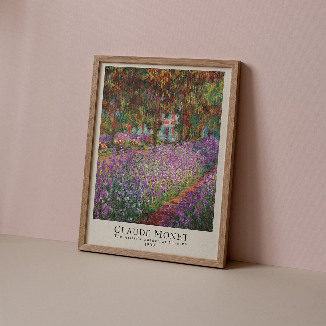 Claude Monet Artists Garden at Giverny 1900 Purple Iris Field Poster - Image 5