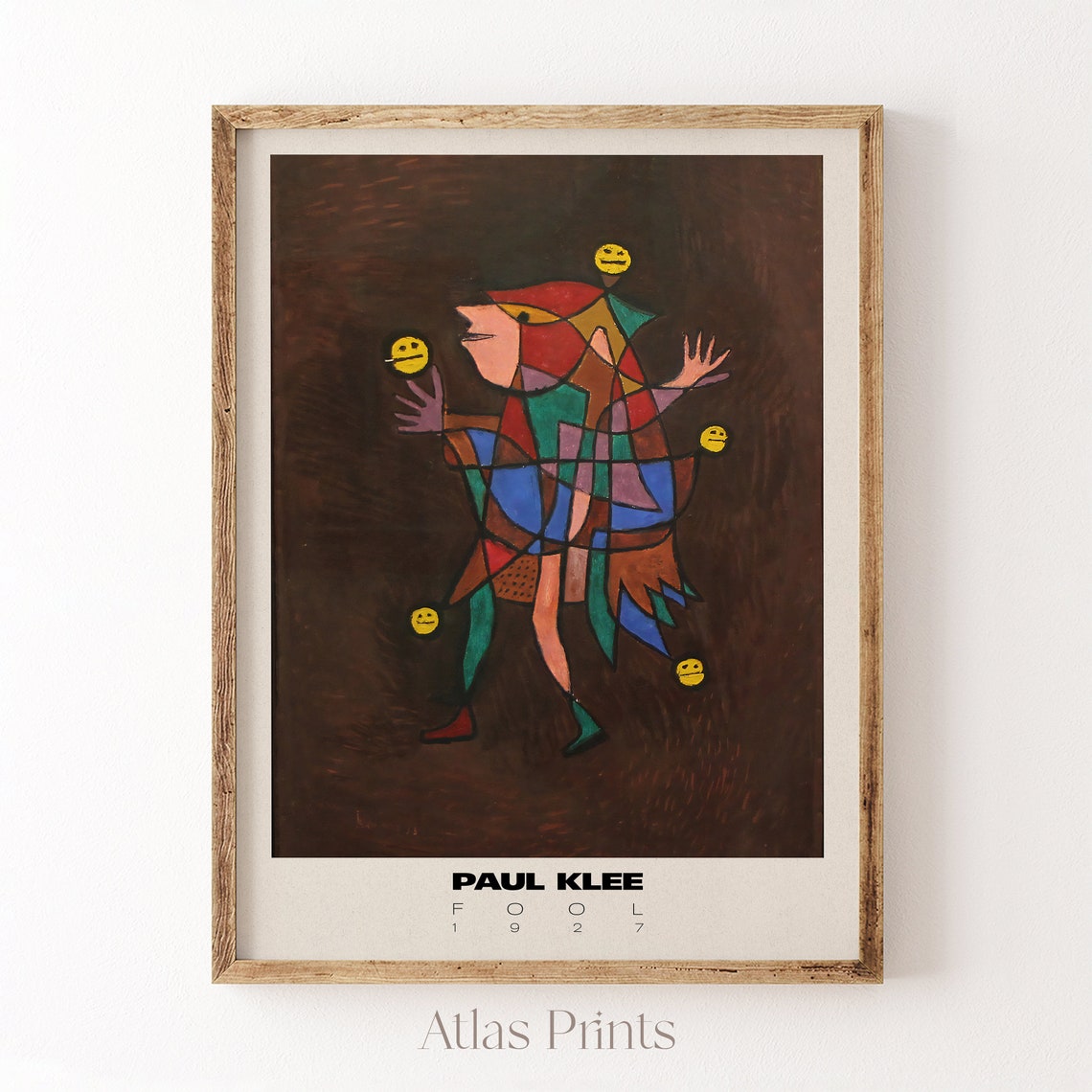 Paul Klee Fool 1927 Colorful Jester Juggling Modern Art Poster - Image 2