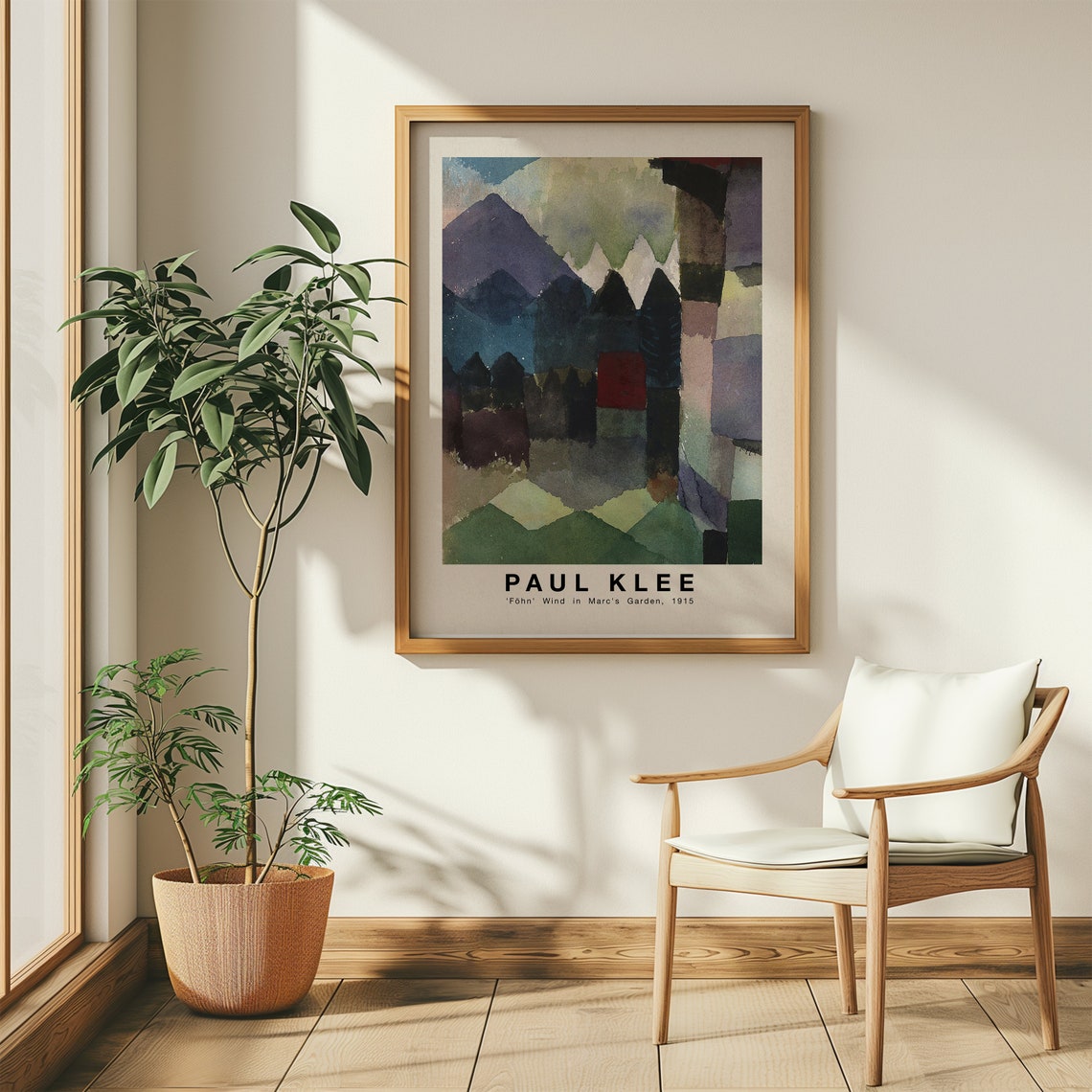 Paul Klee Fohn Wind Marcs Garden Abstract Mountain Art Poster - Image 3