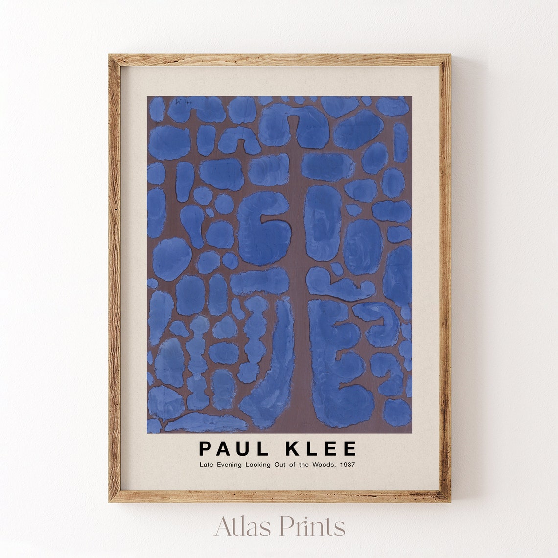 Paul Klee Late Evening Looking Out of Dark Woods Abstract Poster - Image 2