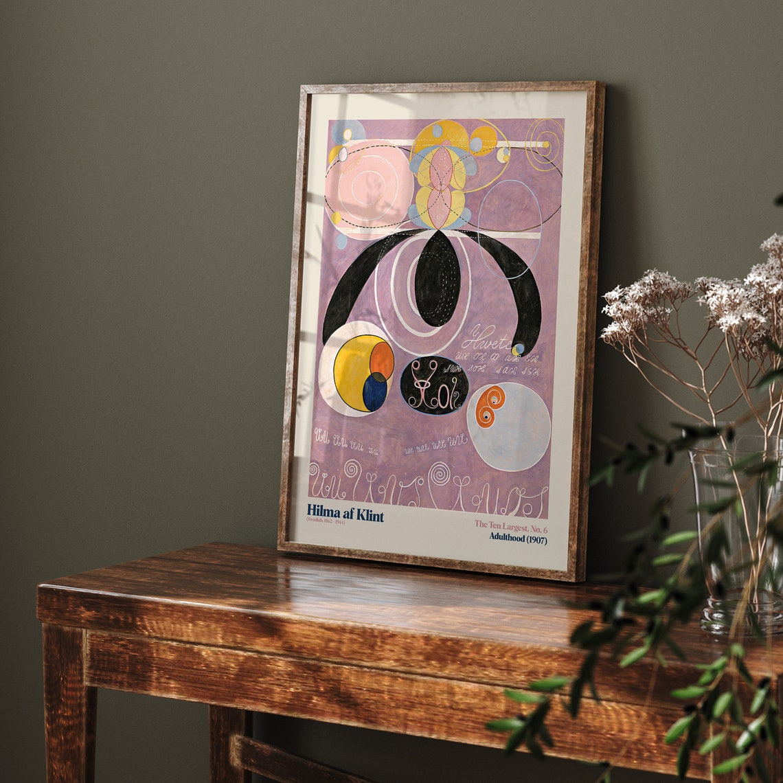 Hilma af Klint The Ten Largest No 6 Adulthood 1907 Mystical Poster - Image 4