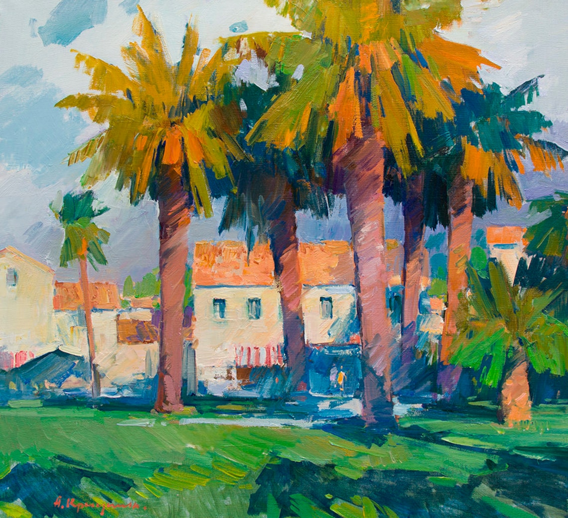 Croatian Landscape Beauty, Cafe Under Palm Trees - Image 2