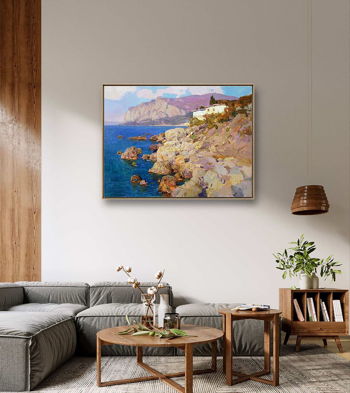 Impressionism Oil Painting Sea Seascape Landscape - Image 2