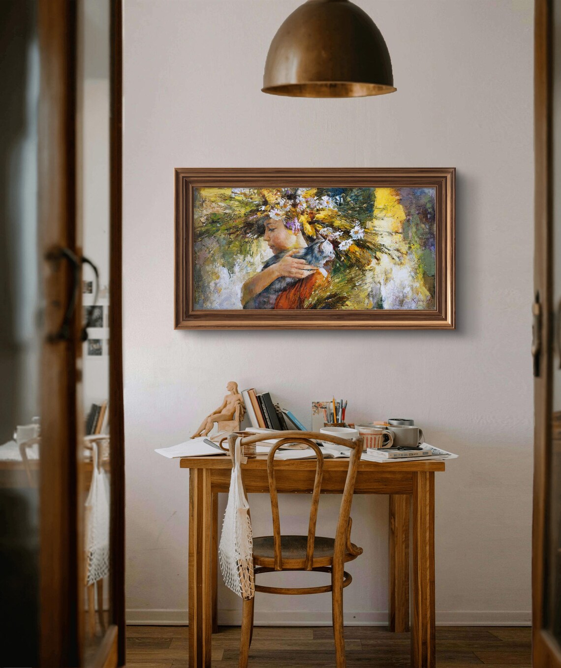 Harmony Of Nature And Soul, Girl With Cat - Image 2