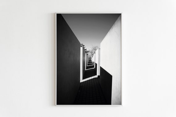 Minimal Style Printed Photography Poster Large Wall Art Street Black And White Posters Architecture Prints