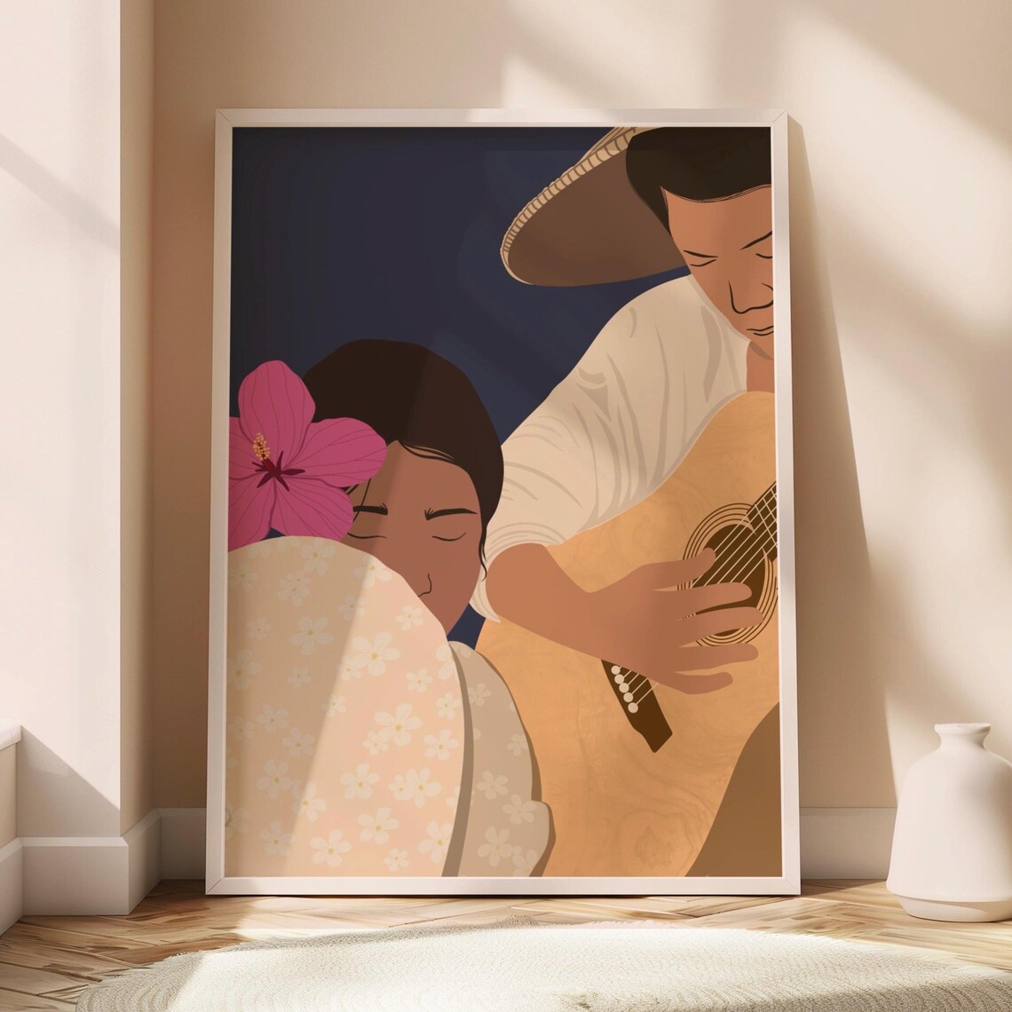 Harana Filipino Serenade Art Print, Philippines Love