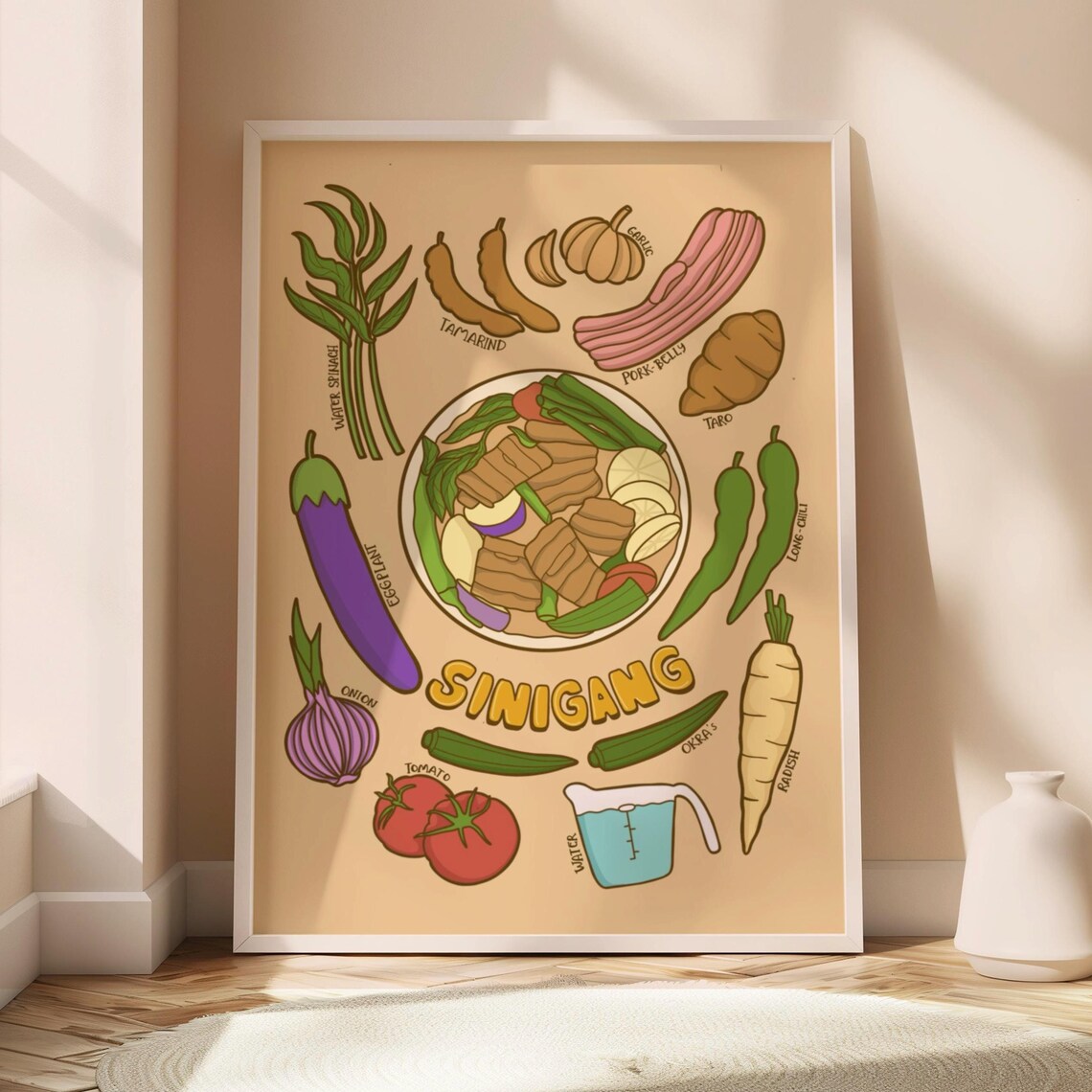Filipino Sinigang Kitchen Art Print, Pinoy Cuisine