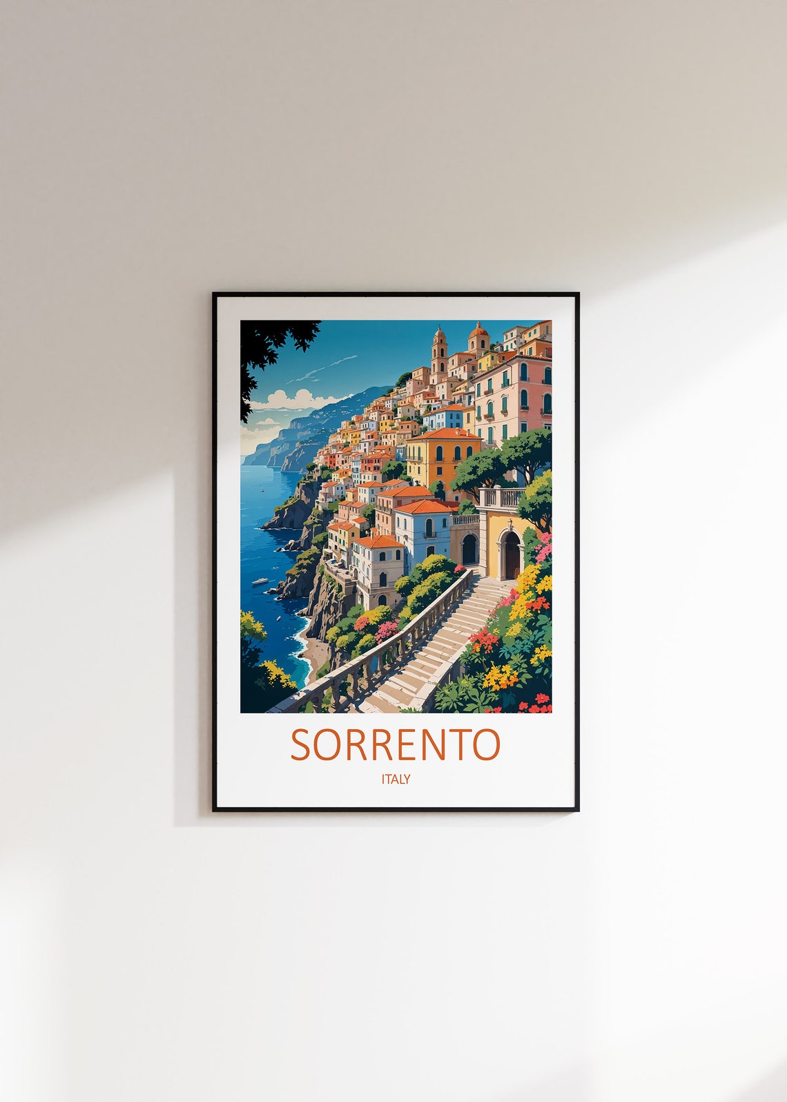 Sorrento Print Sorrento Poster Italy Travel Print Italy Poster Amalfi Coast Print Italian Prints Sorrento Gift Italy Wall Art Print - Image 3