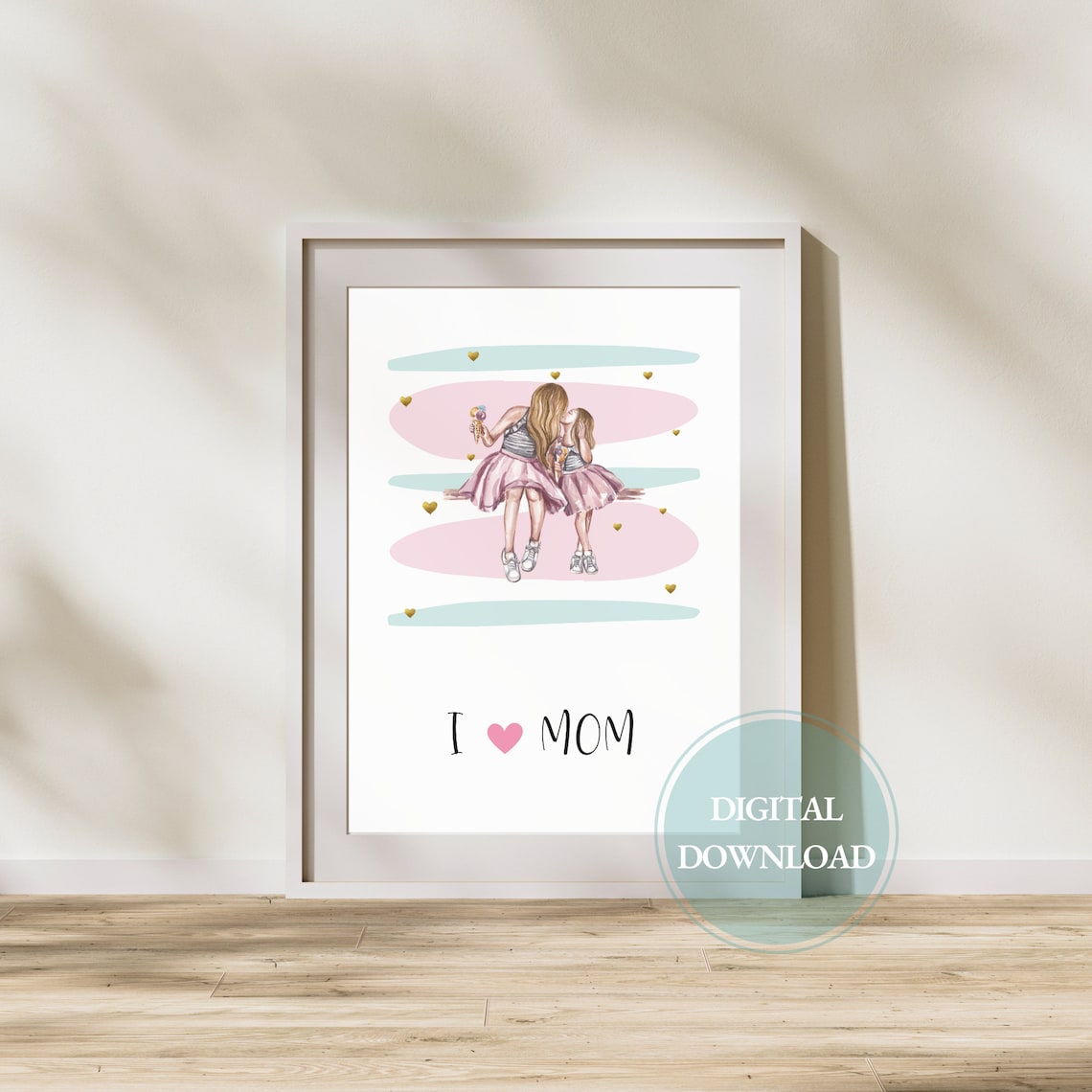Mothers Day Gift Mothers Day Wall Art Mothers Day Gift From Daughter Gifts Ideas Happy Mothers Days Wall Art Gifts For Mom - Image 2