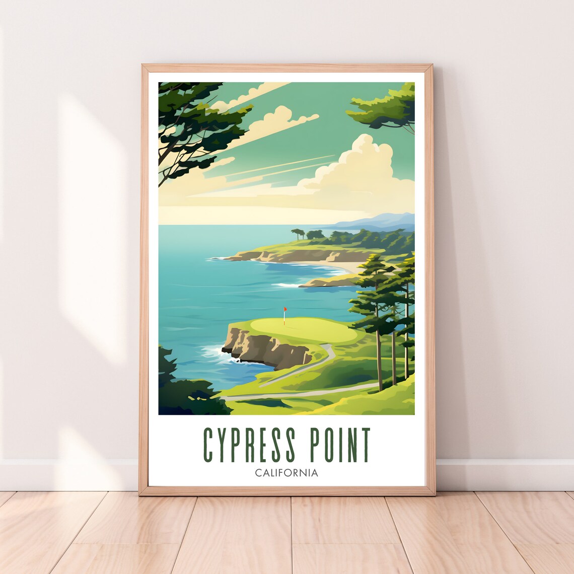 Cypress Point Poster Cypress Point Golf Course Cypress Point Print Golf Course Print Cypress Point Golf Course - Image 2